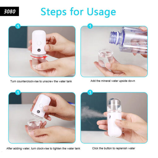 Нүүр чийгшүүлэгч уурын аппарат - Mini Nano Spray /#3080/ - Image 4