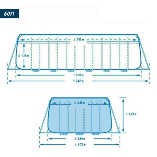 Бассейн INTEX 26364 - 732x366x132см /#6071/ - Image 9